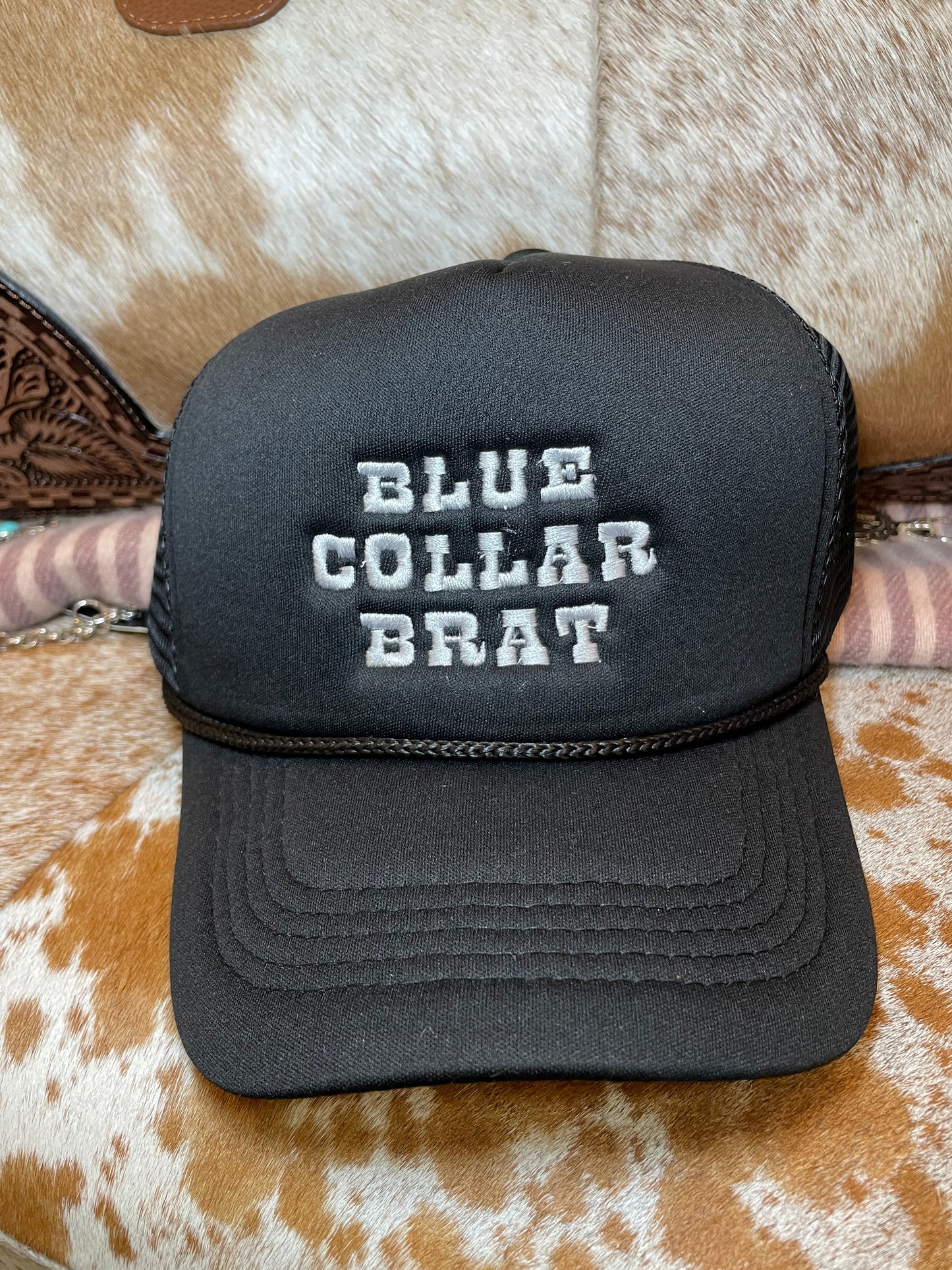 Blue Collar Brat Trucker Hat