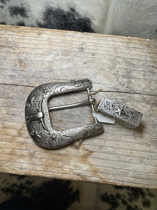 Two Piece Longhorn Belt Buckle