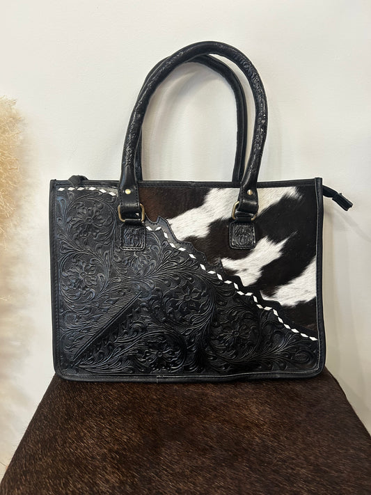 Black Commuter Bag // Slanted Hide