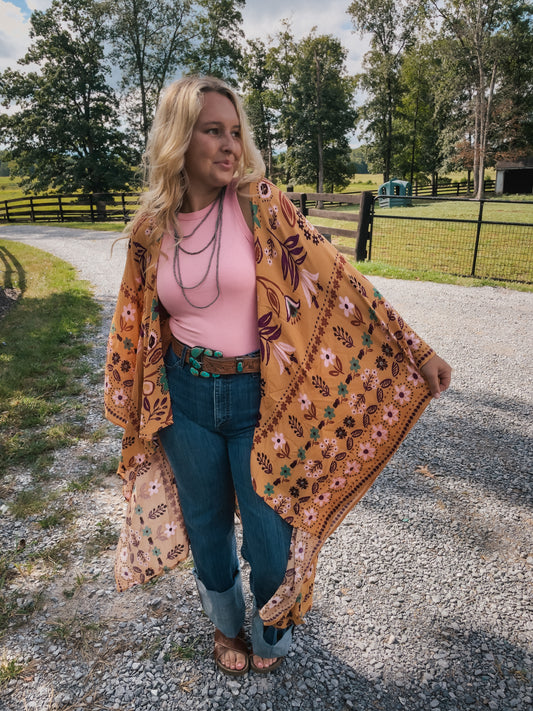 Far Out Floral Kimono
