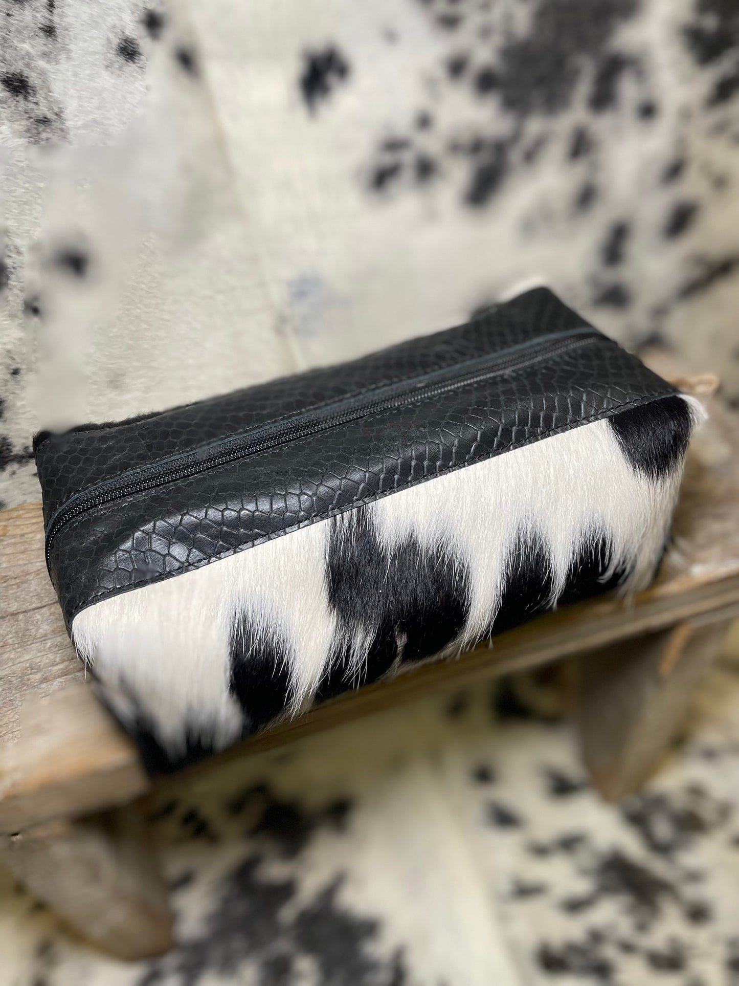 Cowhide Cosmetic Bag No. 4