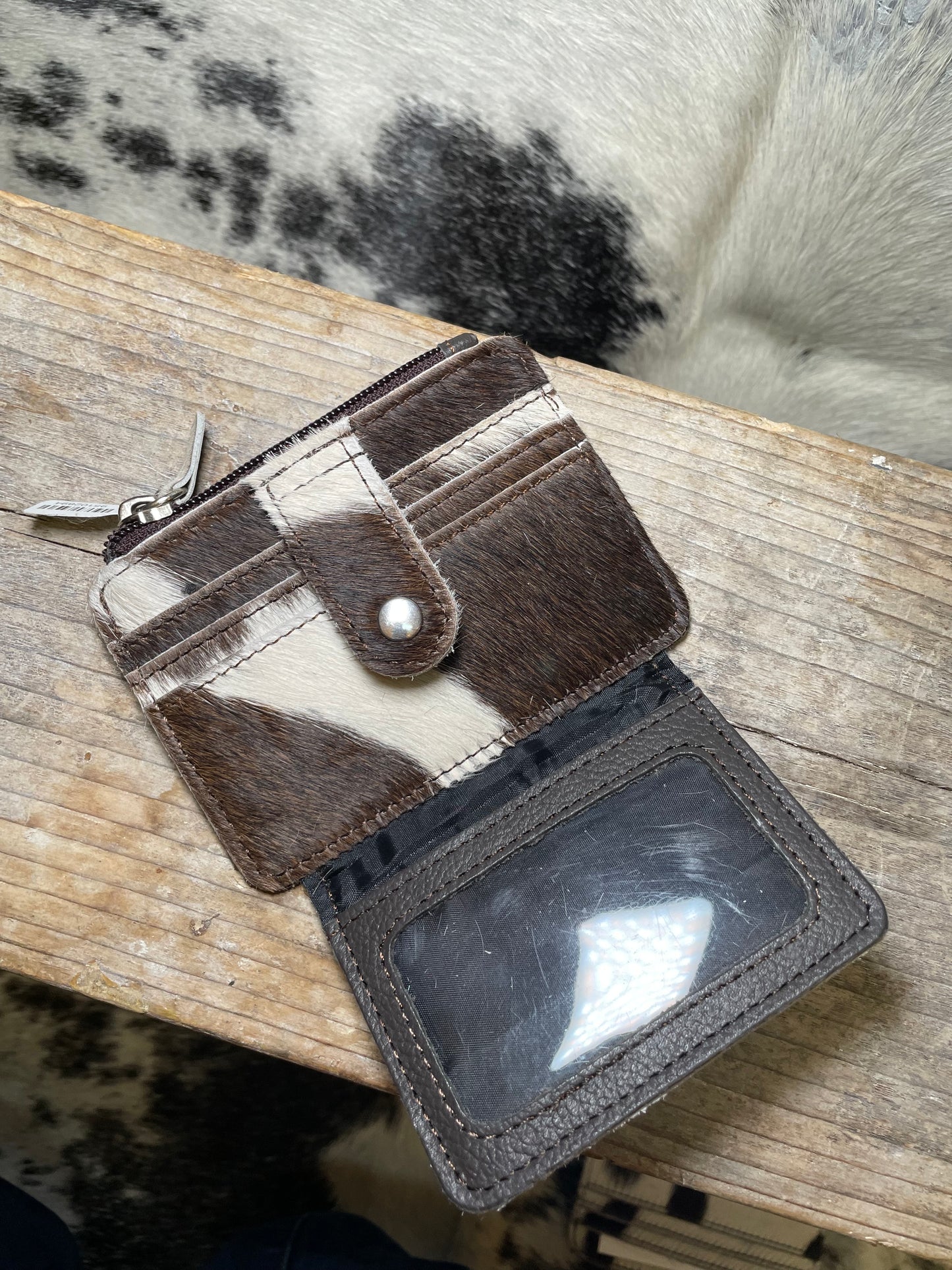 Cowhide Card/Coin/ID Wallet