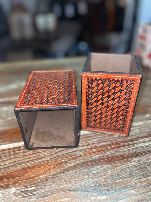 Basket Weave Pen & Pencil Cup