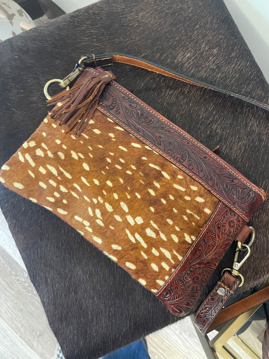 The Abilene Axis Print Crossbody + Clutch Bag