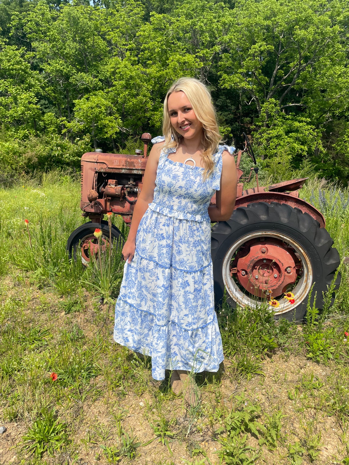 Cowboy Countryside Maxi Dress