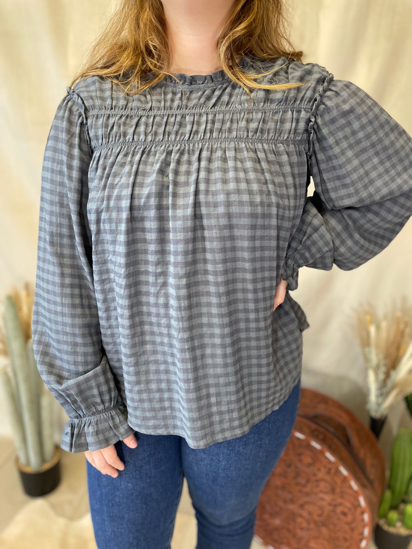 Prairie Plaid Top