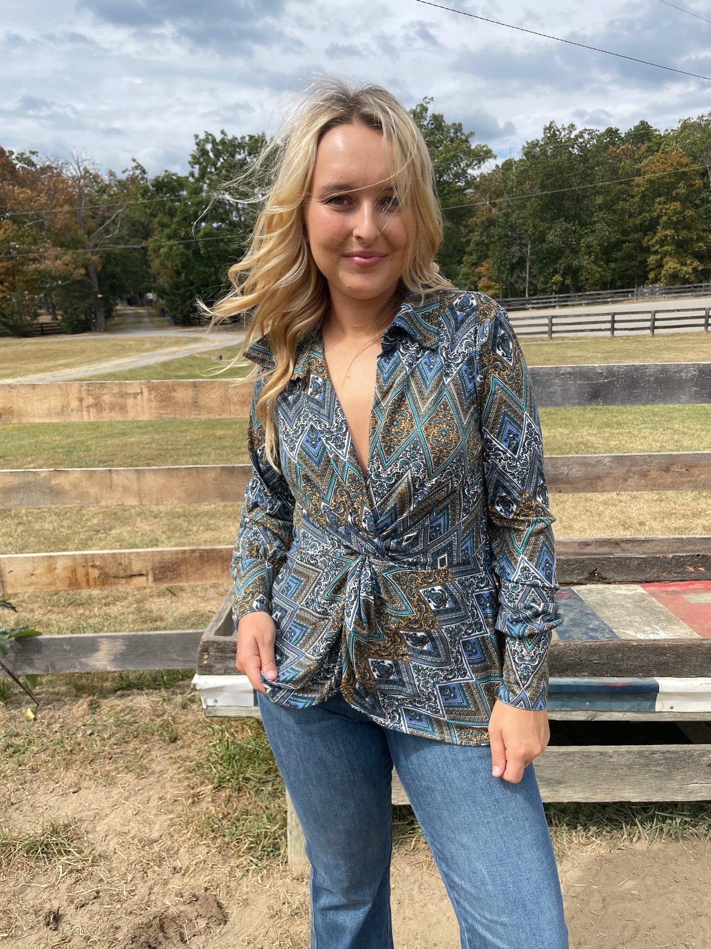 Boho Twist Top