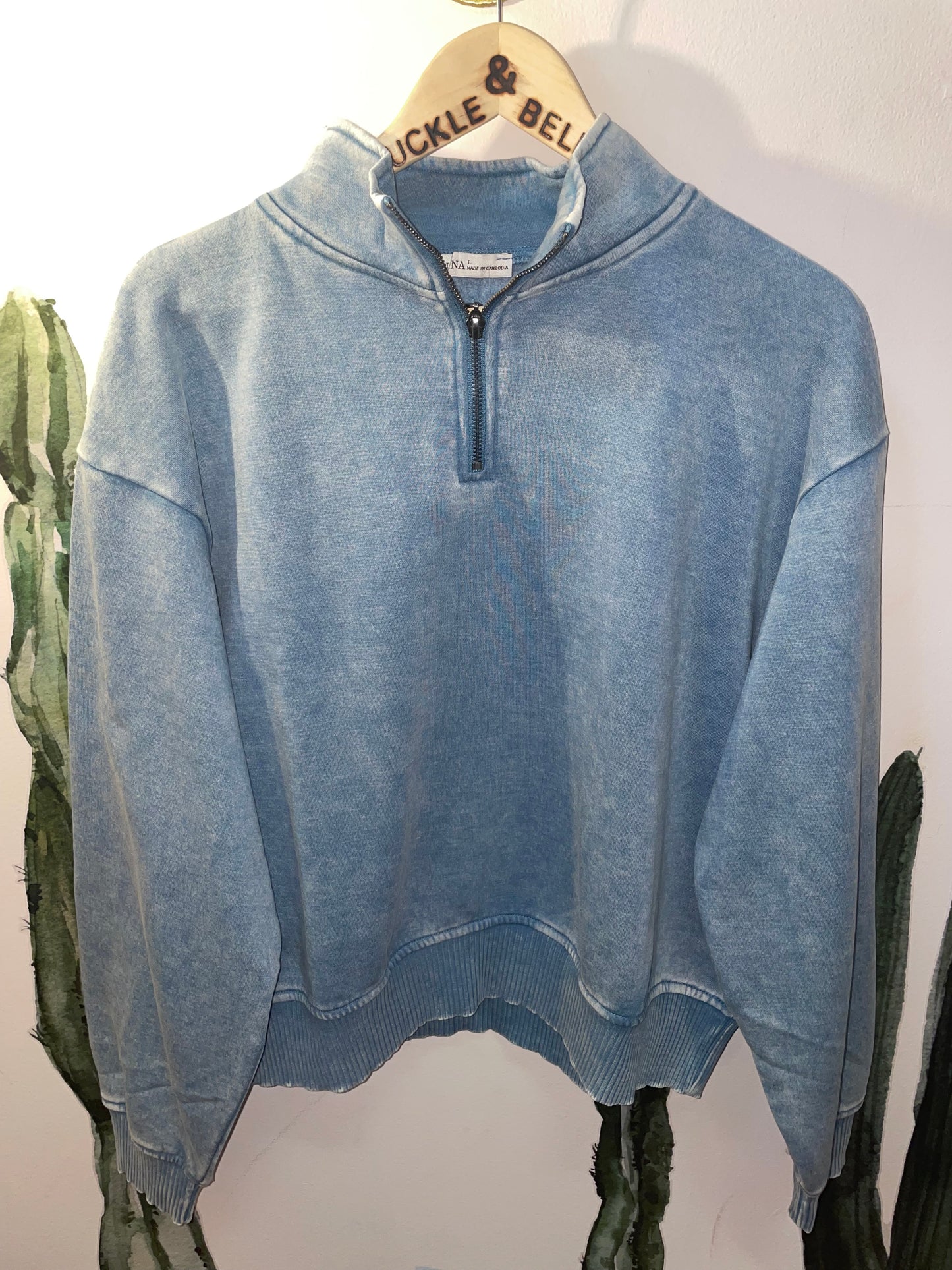 High Desert Half Zip Pullover // Turquoise