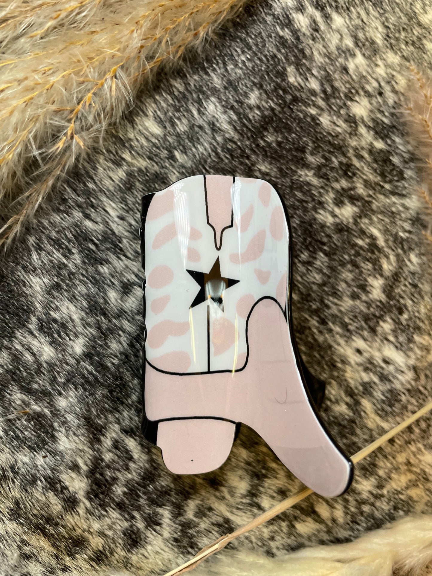 Novelty Cowboy Boot Claw Clip