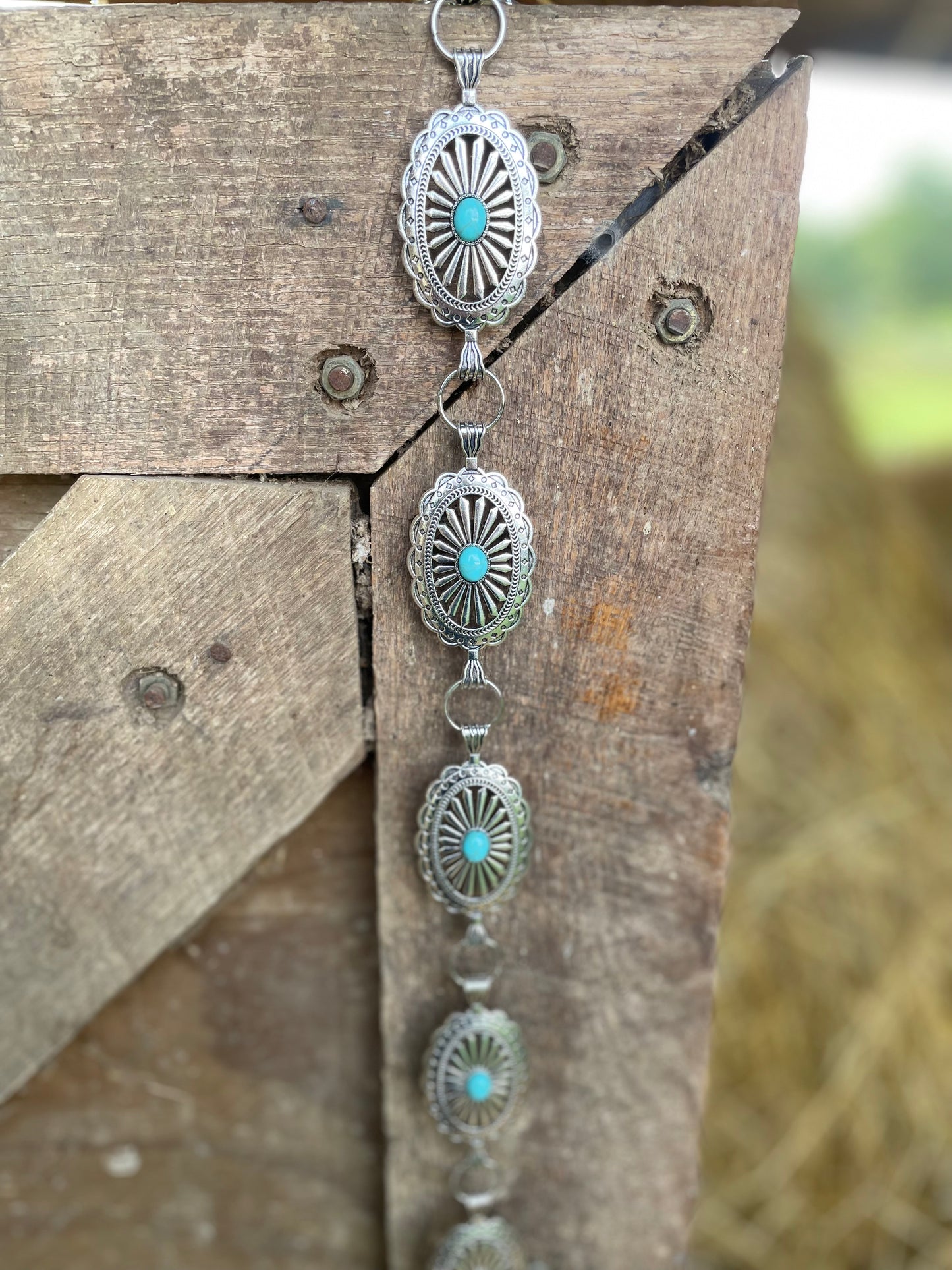 Turquoise Concho Belt