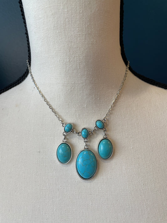 Turquoise Waterfall Necklace