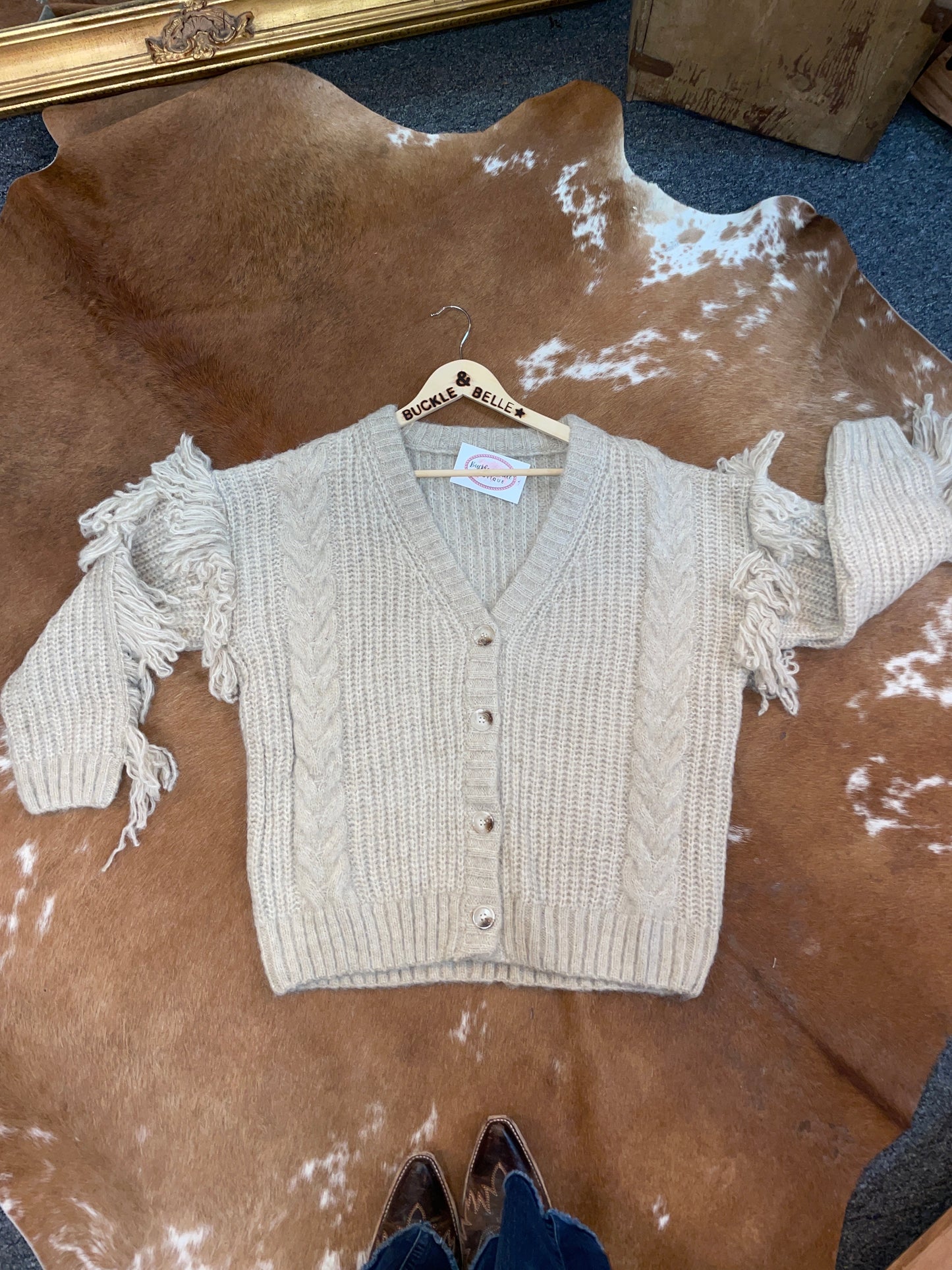 Chunky Fringe Cardigan