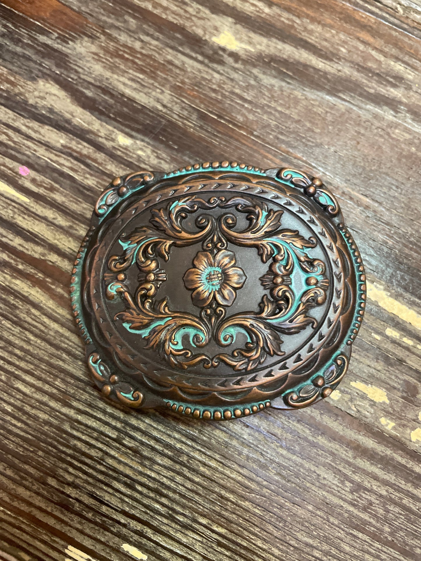 Copper Patina Belt Buckle