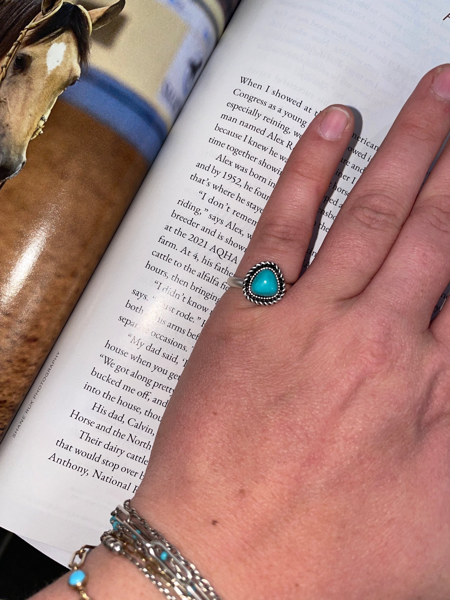 Turquoise Triangle Ring