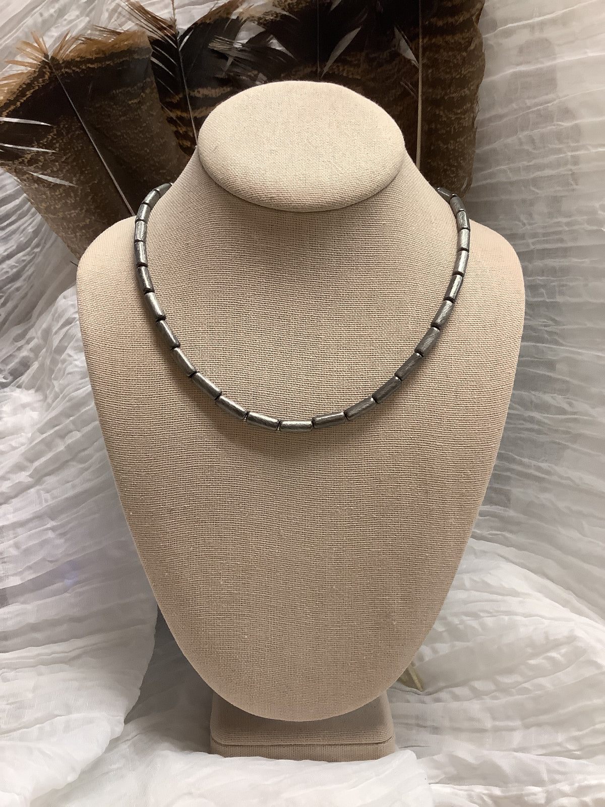 Cylindrical Navajo Pearl Necklace