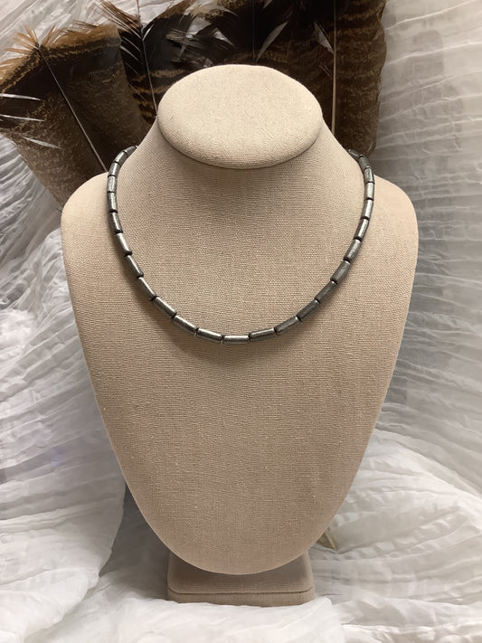 Cylindrical Navajo Pearl Necklace