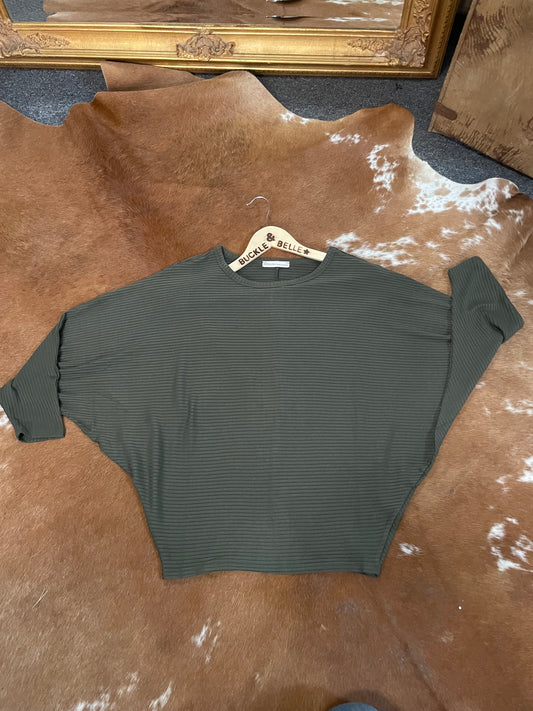 Dolman Sleeve Top // Olive