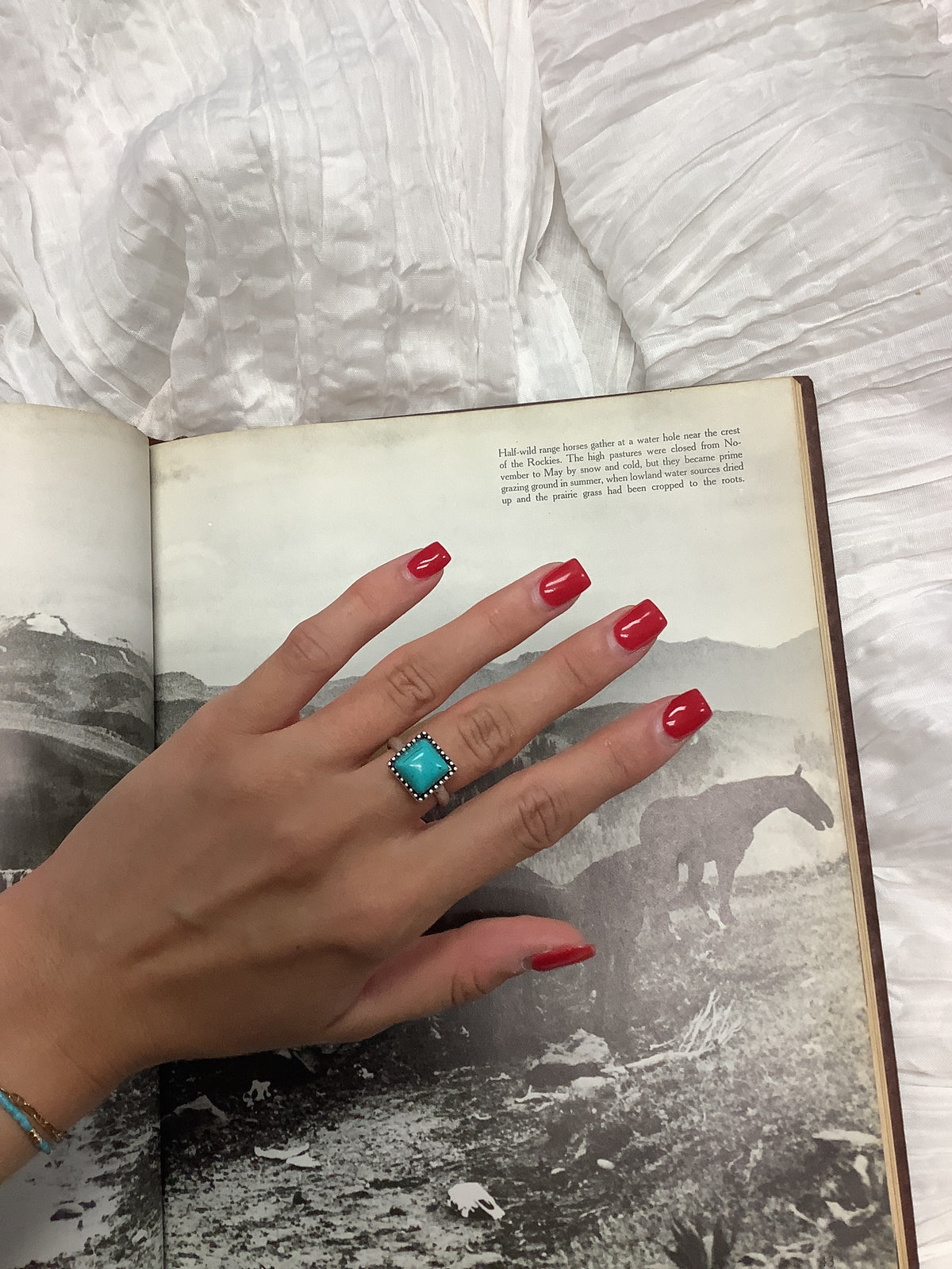 Square Turquoise Ring