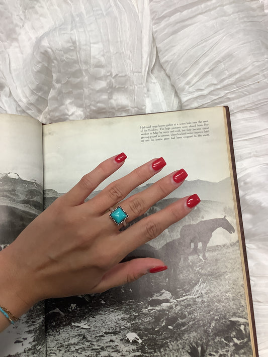 Square Turquoise Ring