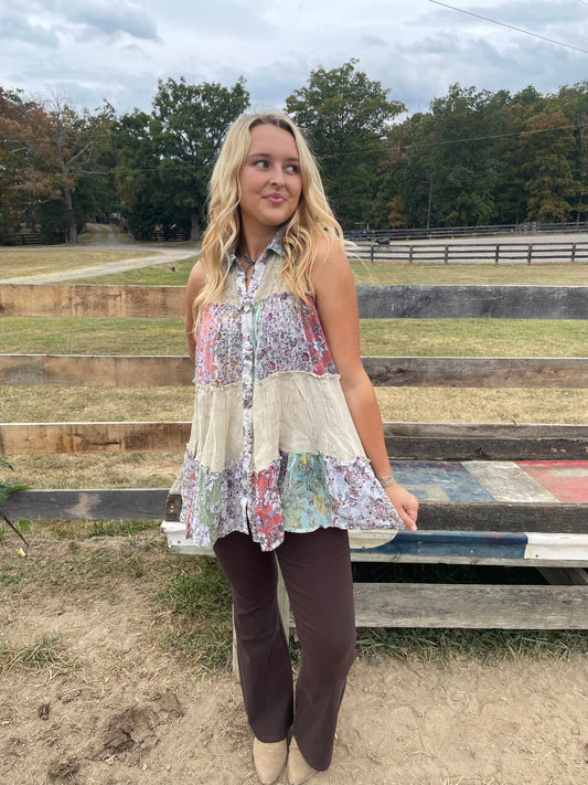 Bella Patchwork Top