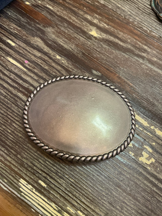 Classic Rope Border Belt Buckle