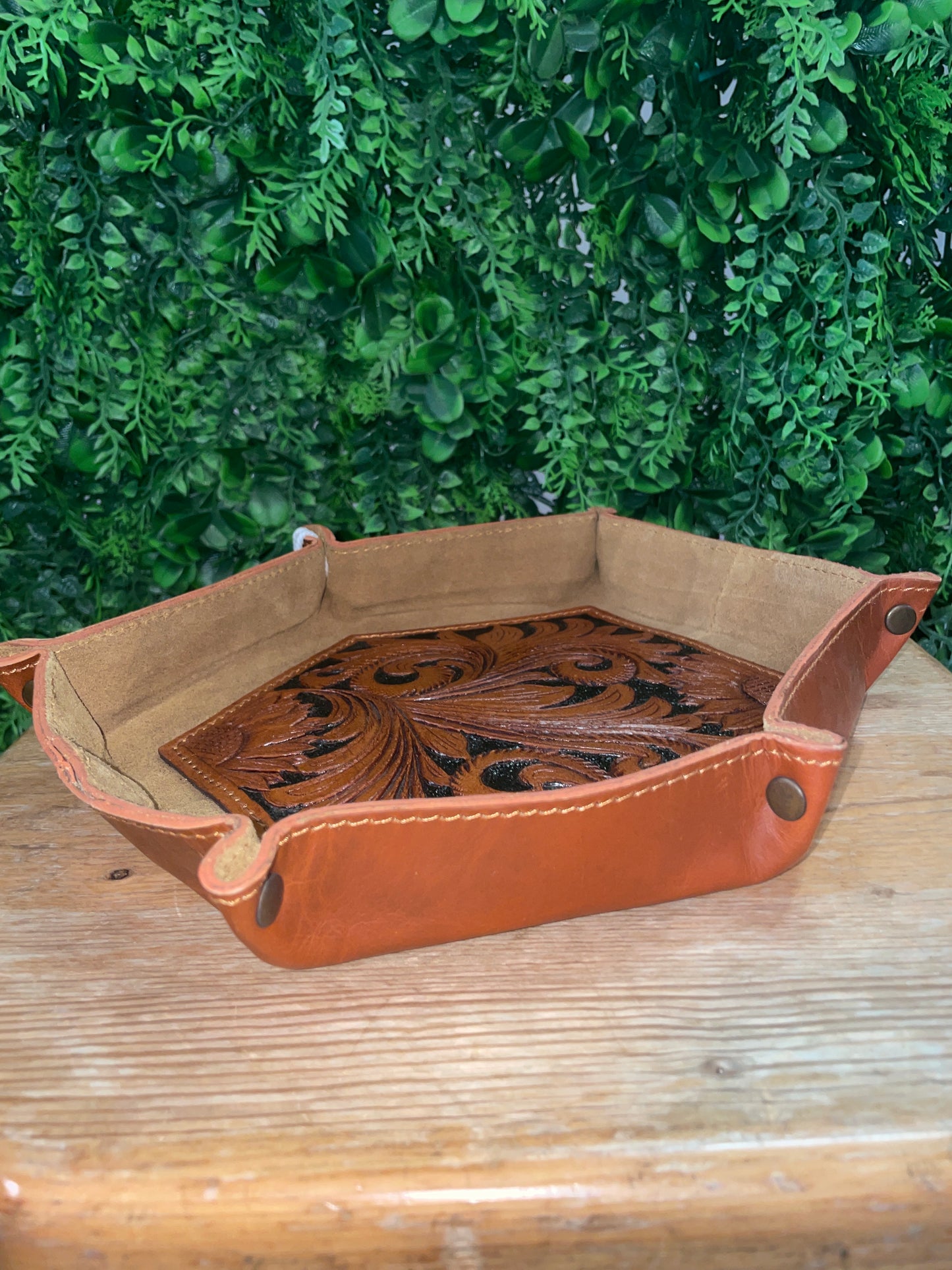 Genuine Leather Catch All Tray