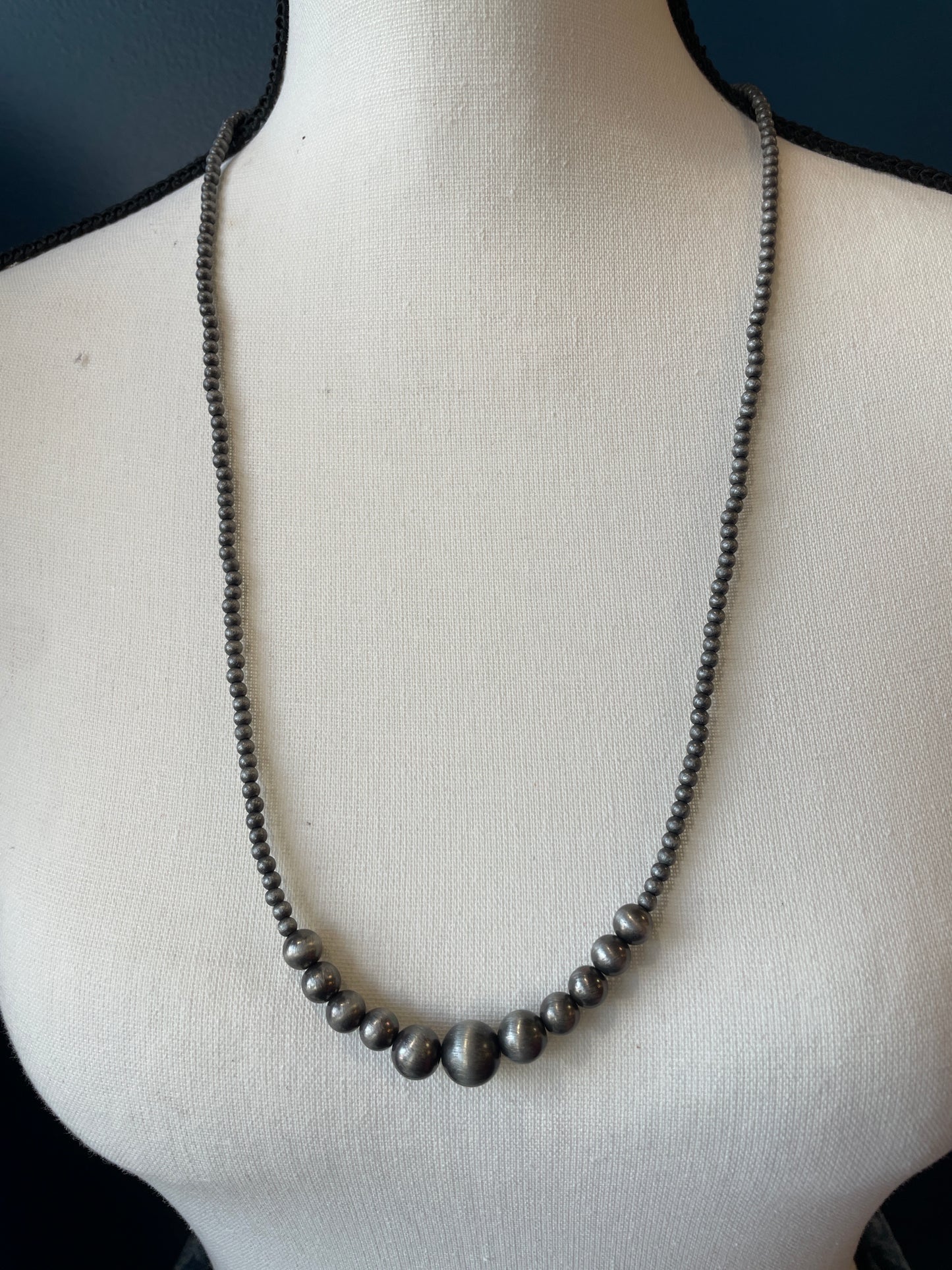 Long Graduated Navajo Pearl Necklace