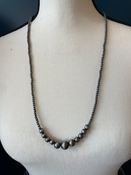 Long Graduated Navajo Pearl Necklace