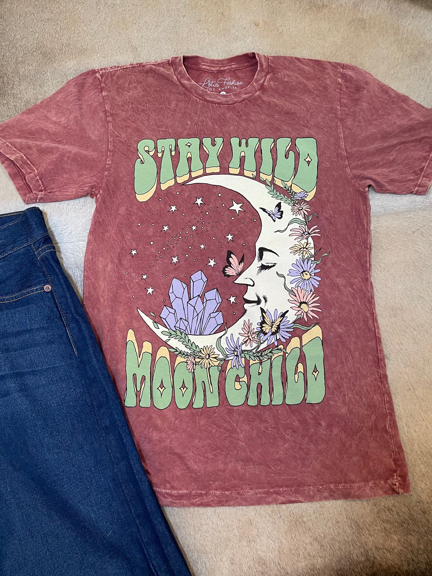 Stay Wild Mineral Wash Graphic Tee
