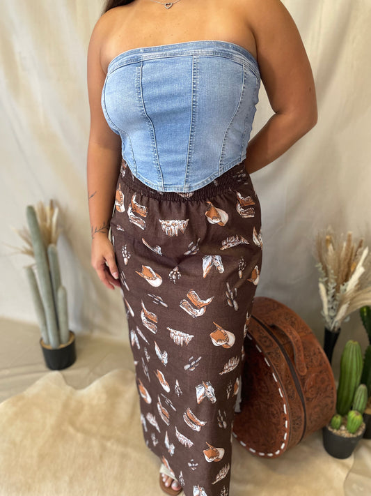 Wild West Maxi Skirt