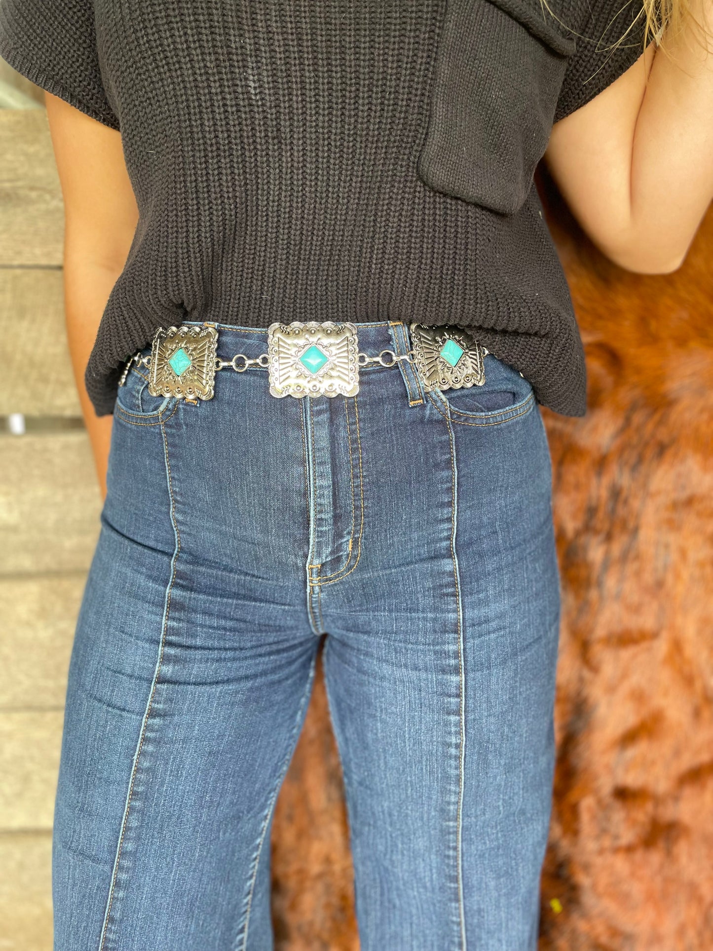 Square Concho Belt