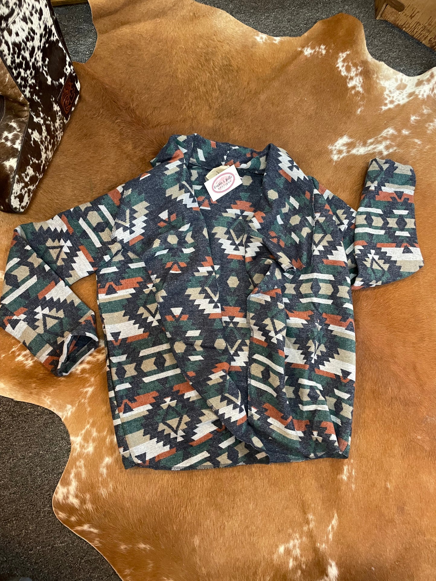 Aztec Wrap Cardigan