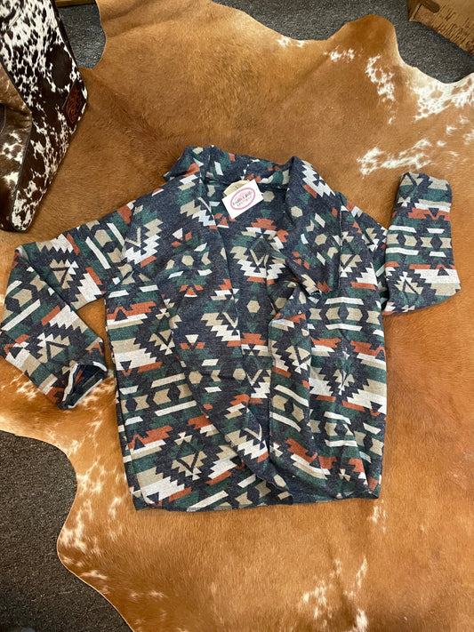 Aztec Wrap Cardigan