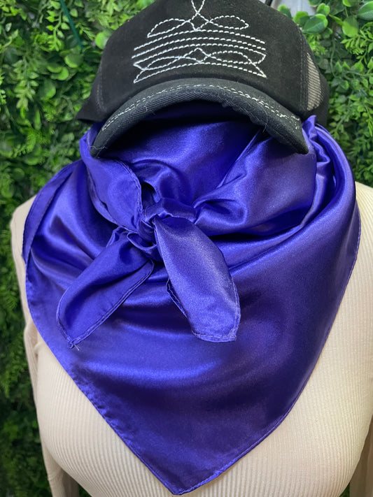 Solid Wild Rag in Indigo