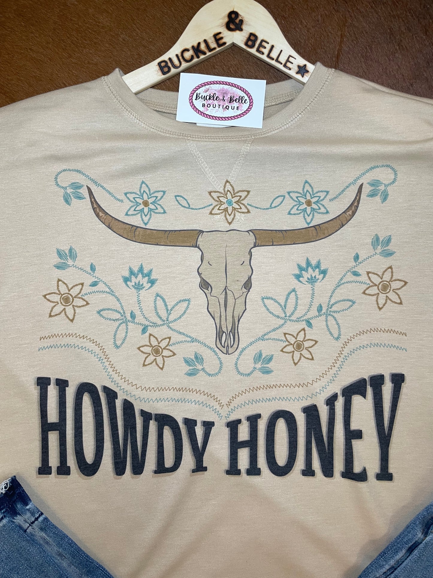 Howdy Honey Lightweight Crewneck Sweatshirt