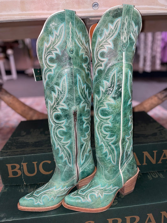Julia Knee High Boot in Turquoise