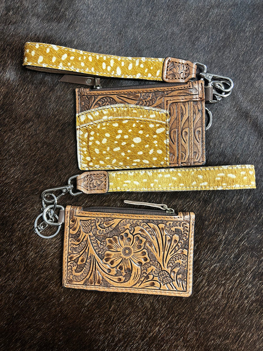 Animal Print Wristlet // Axis Cow
