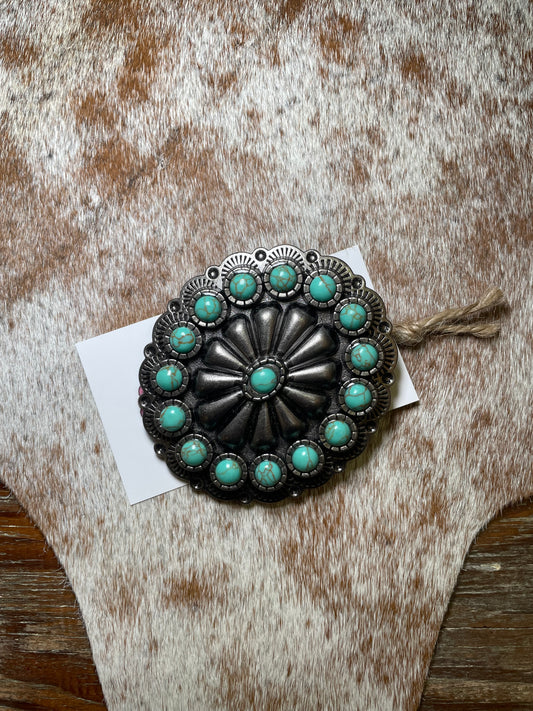 Turquoise Stone Belt Buckle