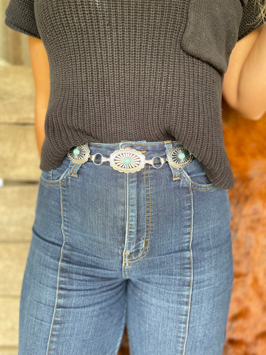 Turquoise Concho Belt