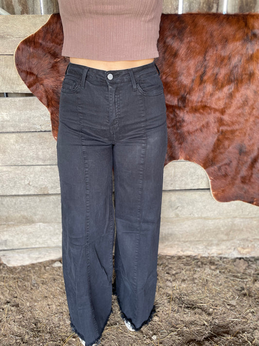 Reno Wide Leg Jeans in Black