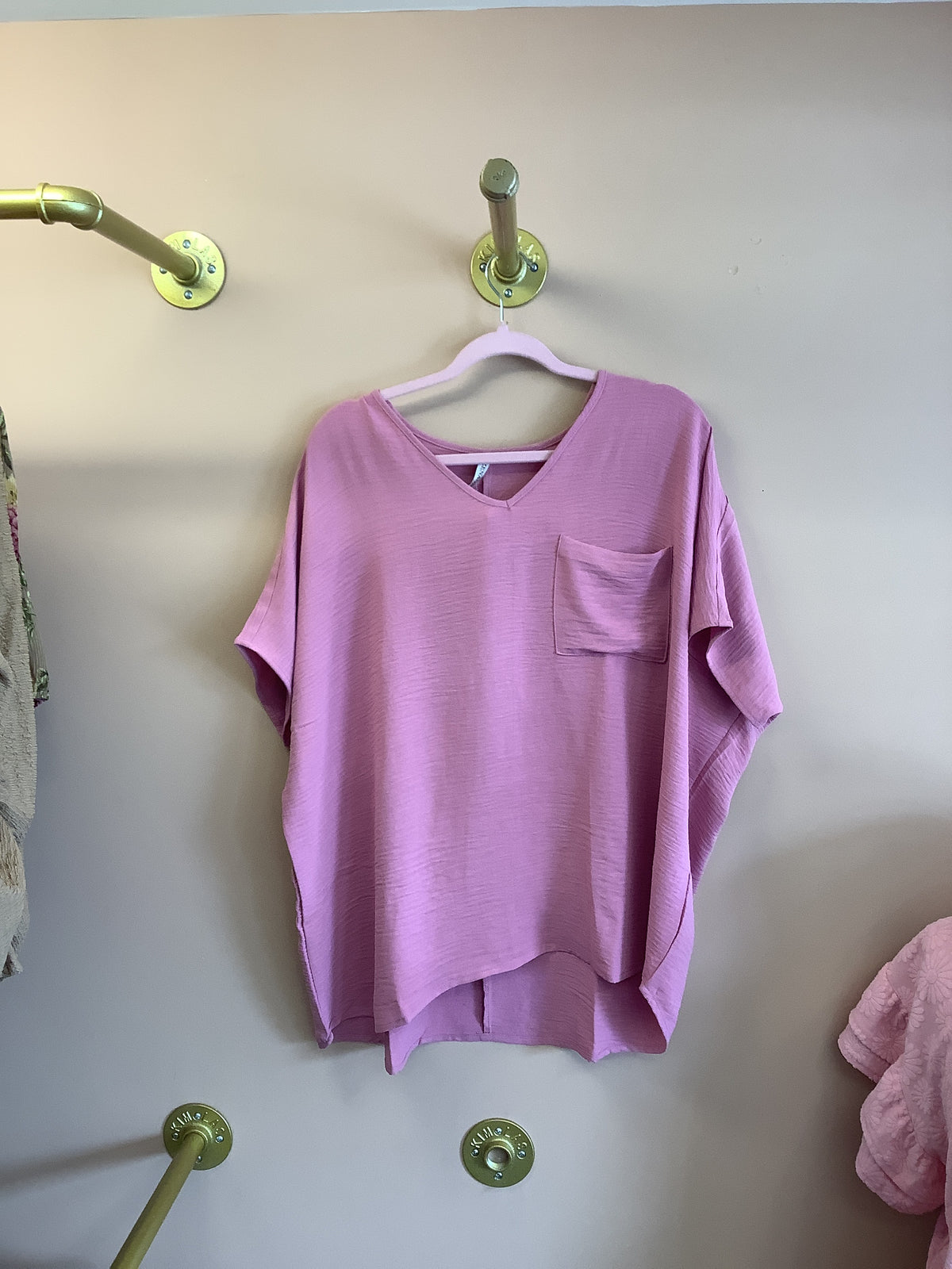 Oversized Dolman Sleeve Top // Dusty Rose