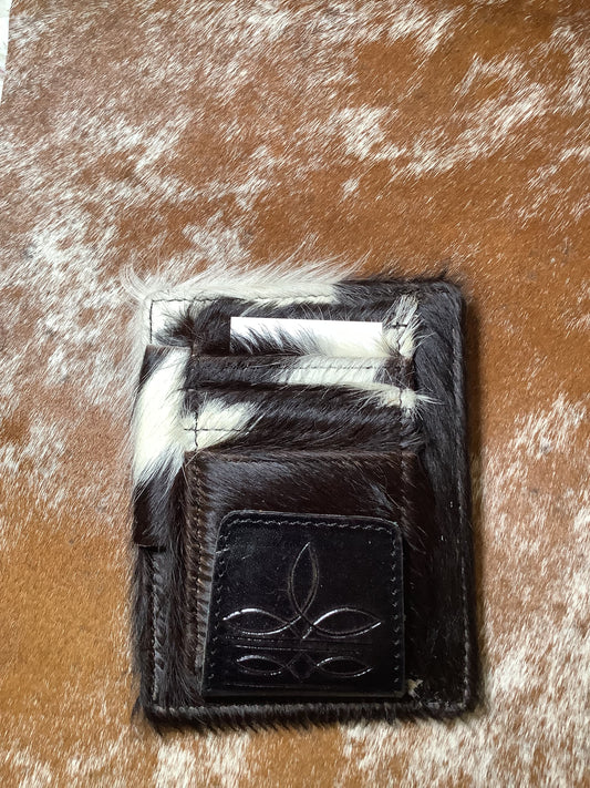 Boot Stitch Visor Organizer Clip in Black Cowhide