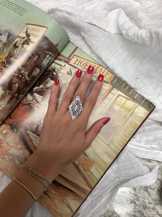 Diamond Shaped Concho Ring