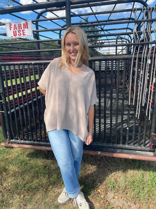 Driftwood Basic Oversized Top