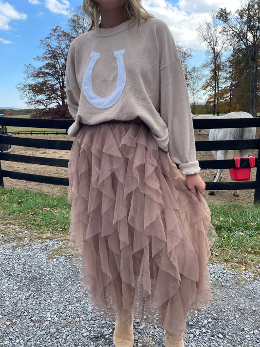 Tule Skirt in Mocha