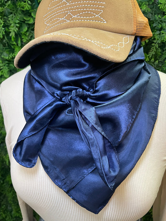 Solid Wild Rag in Navy