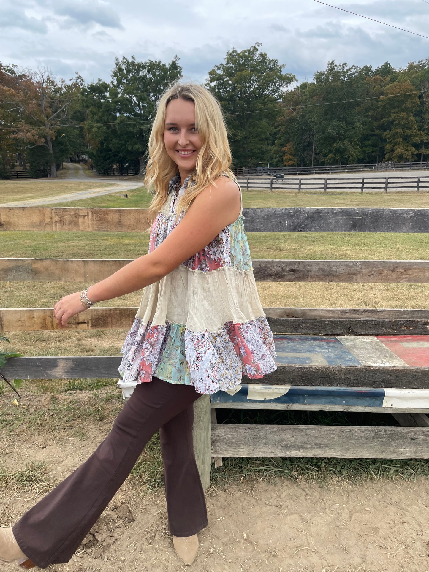 Bella Patchwork Top