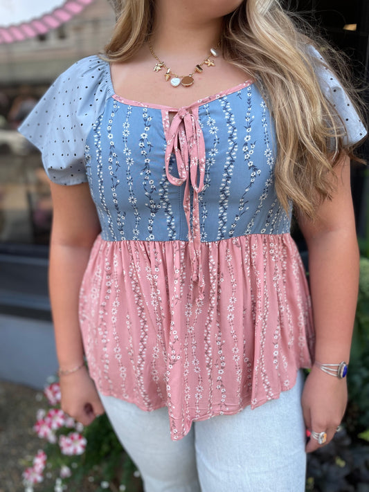 Americana Babydoll Top