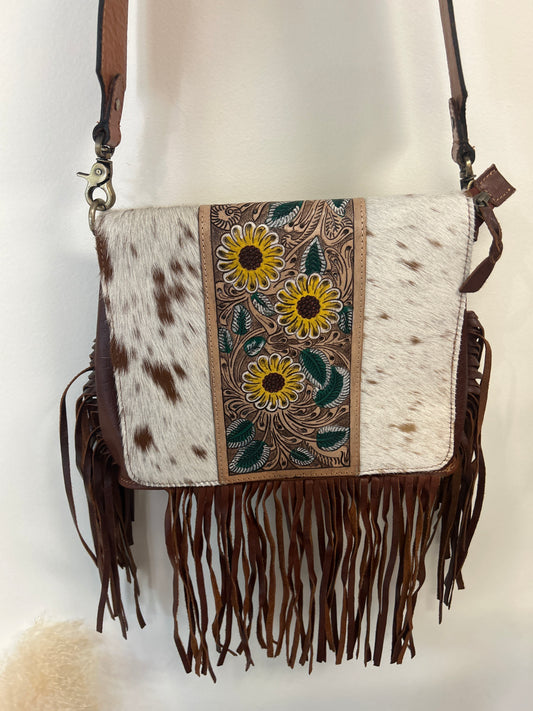 Snap Front Sunflower Bag