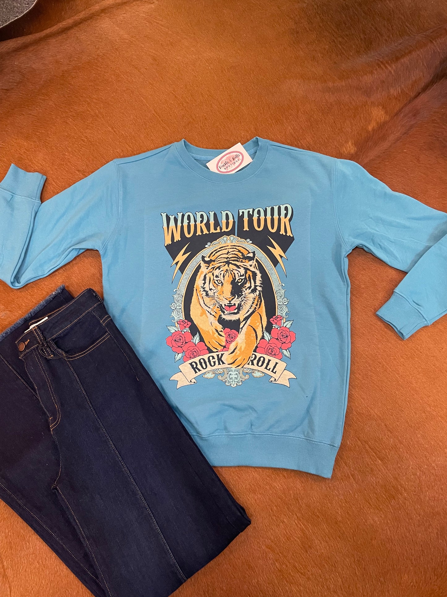 World Tour Graphic Crewneck Sweatshirt